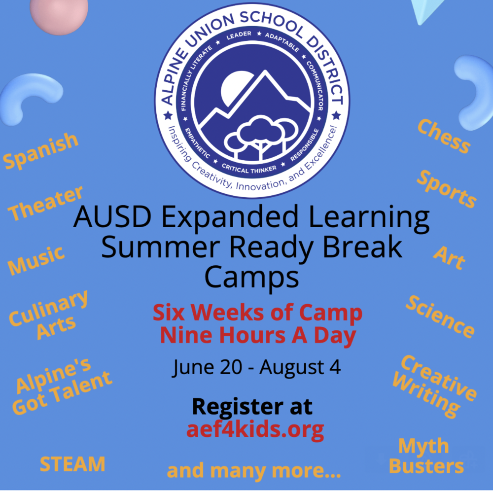 AUSD Expanded Learning Summer Camps